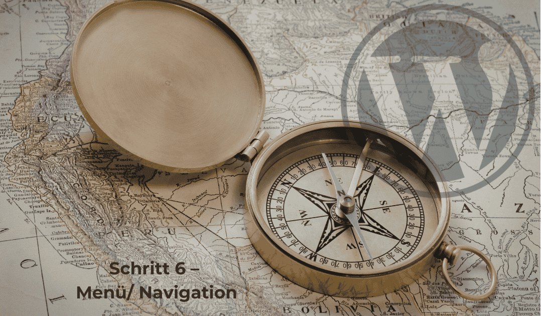 Schritt 6 – Menü/Navigation mit Kompass auf einer Karte
